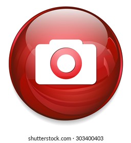 camera icon / button, graphic design element
