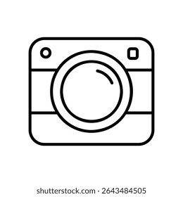 Camera icon for capture and photography