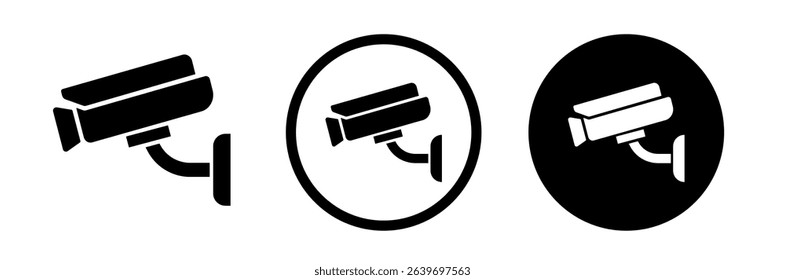 Camera icon. Cctv icons. Security camera vector set. Video camera icon.