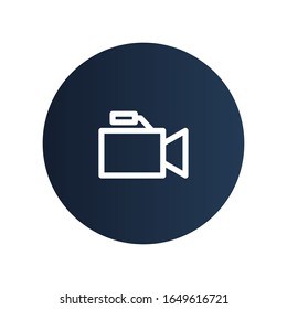 Camera icon with circle background