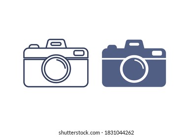 Camera icon. Compact isolated. Photography concept. Vector illustration.