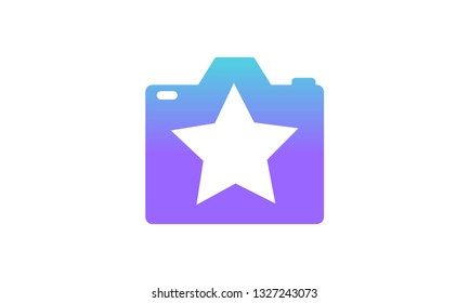camera icon concept. modern gradient style