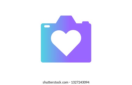 camera icon concept. modern gradient style