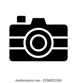 Camera icon. Concept of photography, imaging, and visual art.