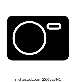 Camera icon. Concept of photography, technology, and image capture.