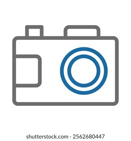 Camera icon. Concept of photography, technology, and art.