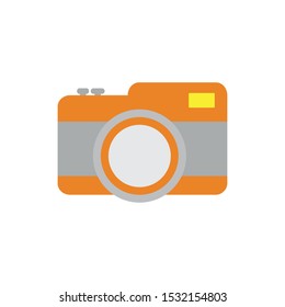Camera icon design. Device gadget technology photography equipment digital and photo theme. Vector illustration.