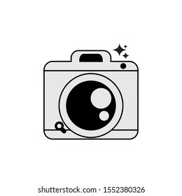 Camera icon design, Device gadget technology photography equipment digital and photo theme Vector illustration