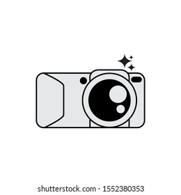 Camera icon design, Device gadget technology photography equipment digital and photo theme Vector illustration