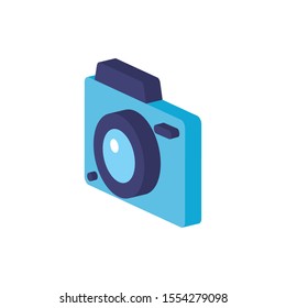 Camera icon design, Device gadget technology photography equipment digital and photo theme Vector illustration