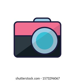 Camera icon design, Device gadget technology photography equipment digital and photo theme Vector illustration