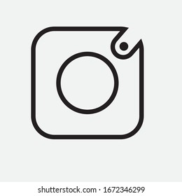 camera icon design flat vector