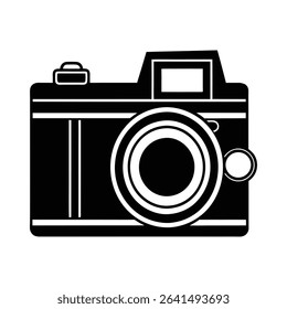 camera icon design on a white background