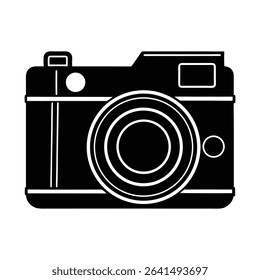 camera icon design on a white background