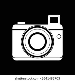 camera icon design on a white background