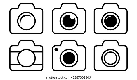 camera icon design template. Trendy style, vector eps 10