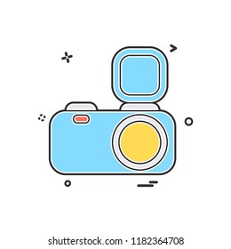 Camera icon design vector