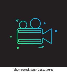 Camera icon design vector