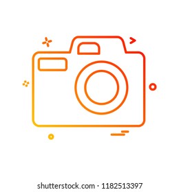 Camera icon design vector