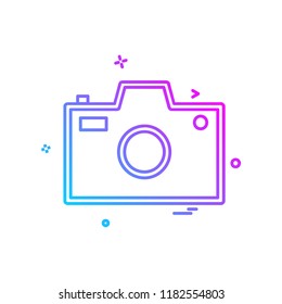 Camera icon design vector