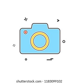 Camera icon design vector