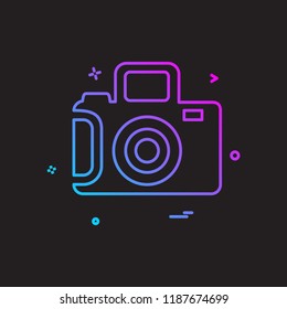 Camera icon design vector