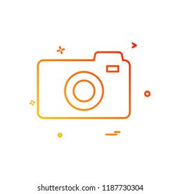 Camera icon design vector