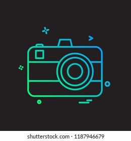 Camera icon design vector