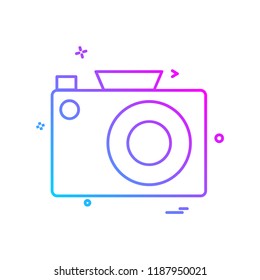 Camera icon design vector