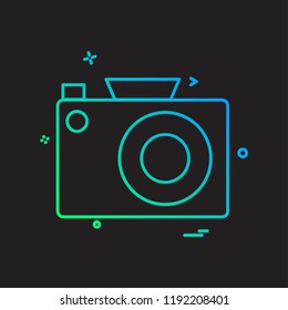 Camera icon design vector