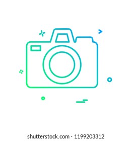 Camera icon design vector