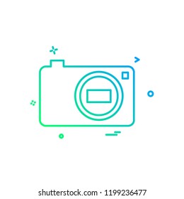 Camera icon design vector