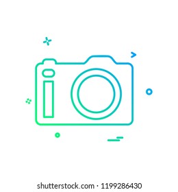 Camera icon design vector