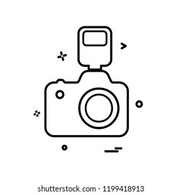 Camera icon design vector