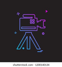 Camera icon design vector