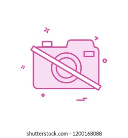 Camera icon design vector