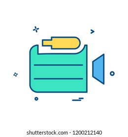 Camera icon design vector