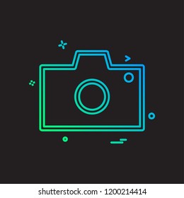 Camera icon design vector