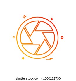Camera icon design vector
