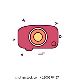Camera icon design vector