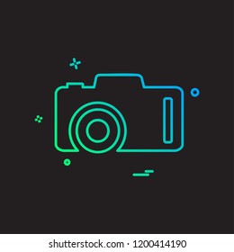 Camera icon design vector