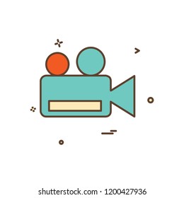 Camera icon design vector