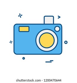 Camera icon design vector