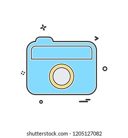 Camera icon design vector