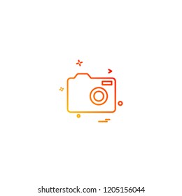 Camera icon design vector 