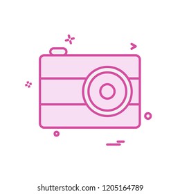 Camera icon design vector