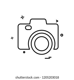 Camera icon design vector