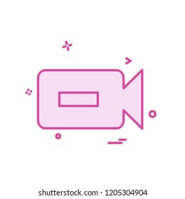 Camera icon design vector