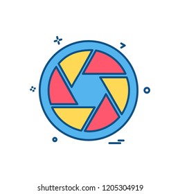 Camera icon design vector