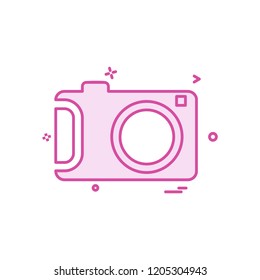 Camera icon design vector